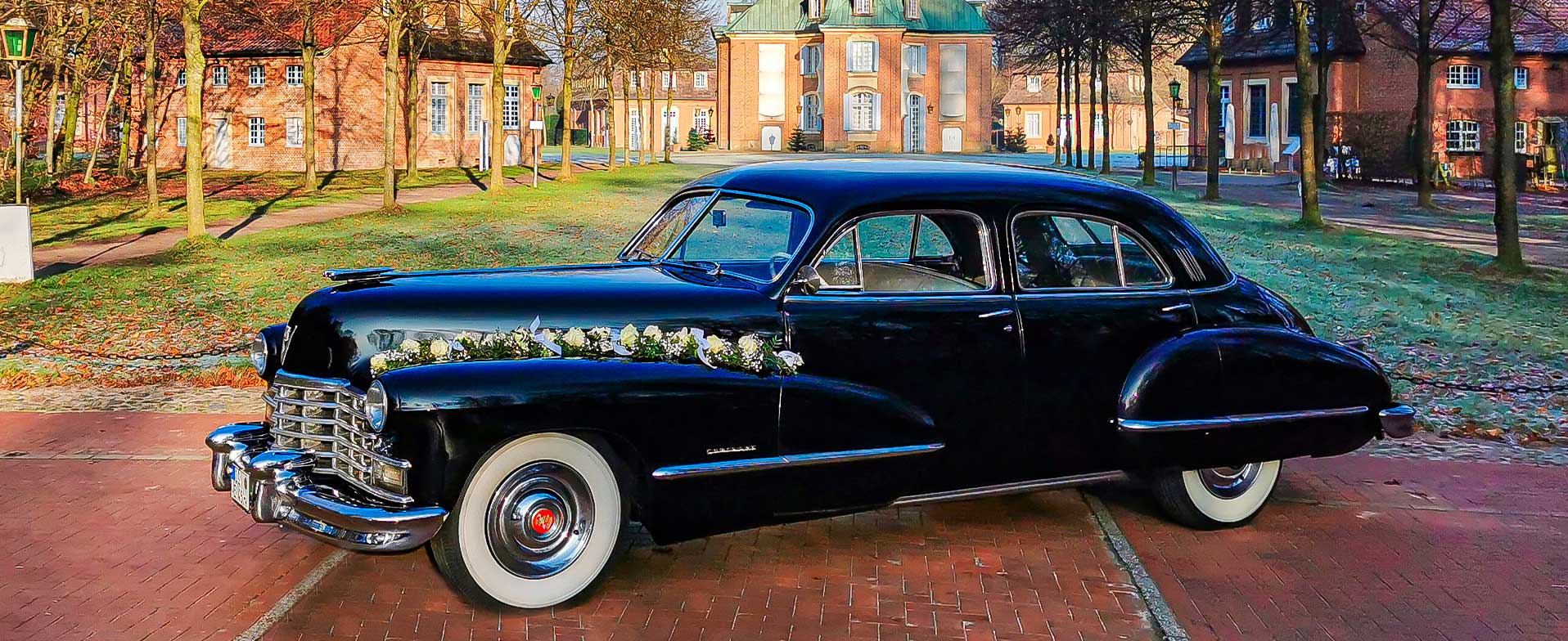 Oldtimer mieten Bielefeld Cadillac de Ville Heckflossen-Cabriolet